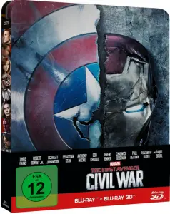 The First Avenger: Civil War - 3D & 2D Steelbook Blu-ray Cover