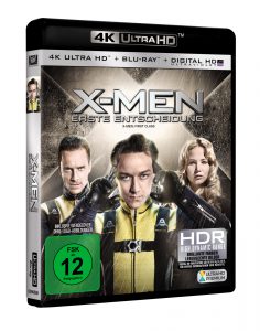 X-Men - Erste Entscheidung - UHD Blu-ray Cover