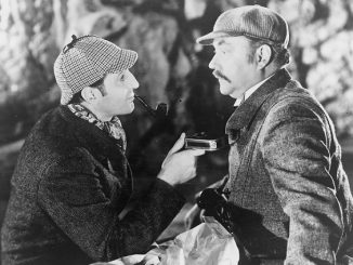 Die größten Detektive aller Zeiten: Sherlock Holmes (Basil Rathbone) und sein Partner Dr. Watson (Nigel Bruce) im Einsatz