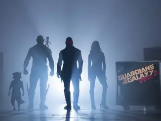 Guardians Of The Galaxy Vol. 2.: Rocket , Drax (Dave Bautista), Groot , Peter Quill/Star-Lord (Chris Pratt) und Gamora (Zoe Saldana).