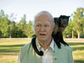 Der Hunderteinjährige, der die Rechnung nicht bezahlte und verschwand : Allan (Robert Gustafsson) mit dem Affen Crystal