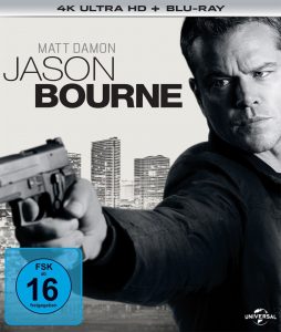 Jason Bourne - 4k UHD Blu-ray Cover