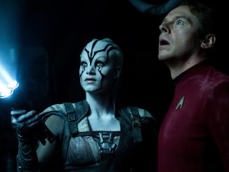Jaylah (Sofia Boutella) und Scotty (Simon Pegg) in Star Trek Beyond