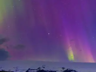 Lichtschauspiel in Island auf 4K UHD
