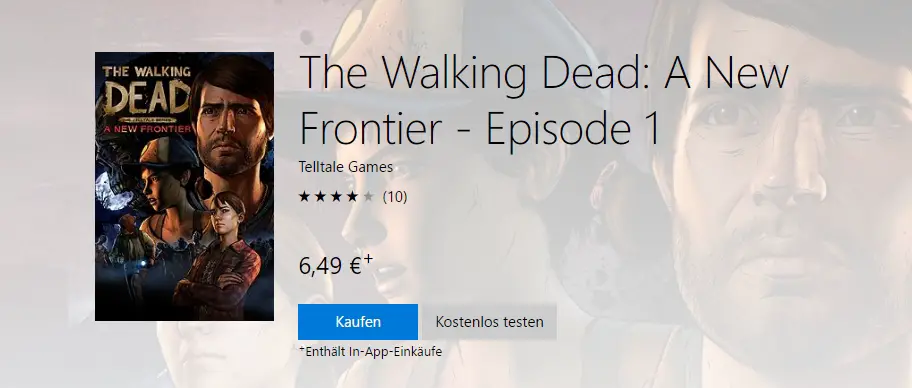 Aktuell könnt ihr die 1. Episode von The Walking Dead: A New Frontier kostenlos antesten.  © Telltale