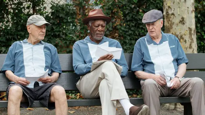 Abgang mit Stil: Al (Alan Arkin), Willie (Morgan Freeman) und Joe (Michael Caine) planen ihr Vorhaben.