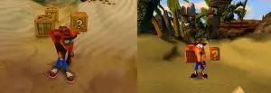 Crash Bandicoot PS4 vs PS1