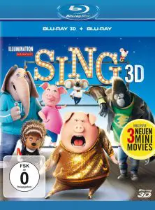 Sing - 3D Blu-ray Cover