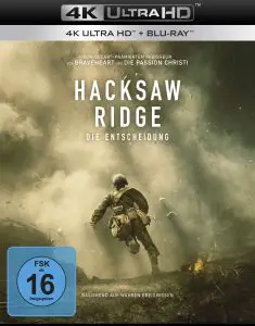 Hacksaw Ridge 4K Blu-ray Cover