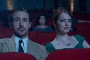 La La Land - Mia (Emma Stone) und Sebastian (Ryan Gosling) im Kino