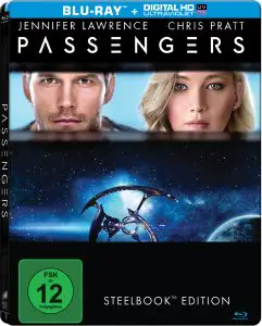 Passengers Steelbook Bluray Cover