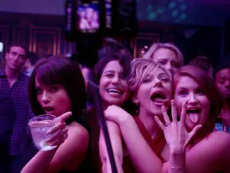 V.l.n.r.: Blair (Zoë Kravitz), Frankie (Ilana Glazer), Jess (Scarlett Johansson), Pippa (Kate McKinnon) und Alice (Jillian Bell) in GIRLS' NIGHT OUT