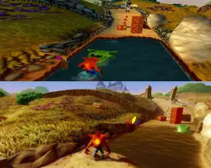Crash Bandicoot 3 PS4 vs PS1