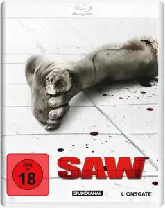 SAW Director's Cut White Edition Bluray Cover
