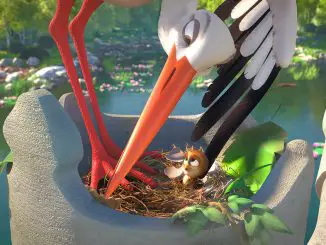 Überflieger Kleine Vögel - großes Geklapper - Spatz Richard hält sich für einen Storch