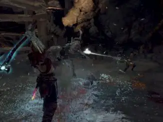 Kratos kämpft gegen Draugr