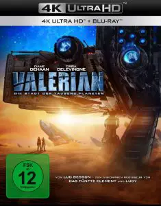 Valerian - Die Stadt der tausend Planeten - 4K Bluray Cover