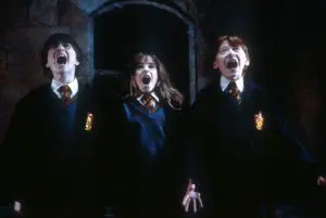 Harry (Daniel Radcliffe), Ron (Rupert Grint) und Hermine (Emma Watson) 