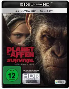 Planet der Affen Survival 4K Cover