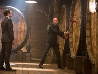 Kingsman The Golden Circle - Taron Egerton (Eggsy) und Mark Strong (Merlin) im Film
