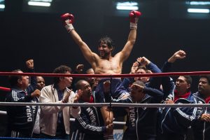 Hands of Stone: Roberto Durán (Edgar Ramírez) nach einem erfolgreichen Boxkampf © Ascot Elite