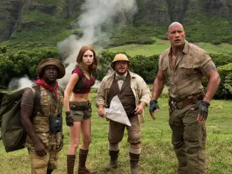 Jumanji Willkommen im Dschungel - Dwayne Johnson, Kevin Hart, Jack Black und Karen Gillan mitten im Abenteuer