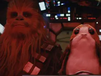 Star Wars: Die letzten Jedi - Chewbacca (Joonas Suotamo) und ein Porg