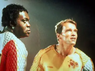 Arnold Schwarzenegger und Yaphet Kotto in The Running Man