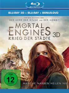 Mortal Engines Krieg der Städte 3D Bluray Cover