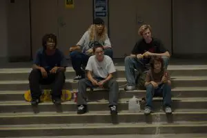 v.l. Ray (Na-kel Smith), Fuckshit (Olan Prenatt), Ruben (Gio Galicia), Fourth Grade (Ryder McLaughlin), Stevie (Sunny Suljic)