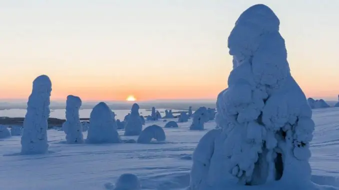 Ailos Reise: Schneebedeckte Landschaft in Lappland