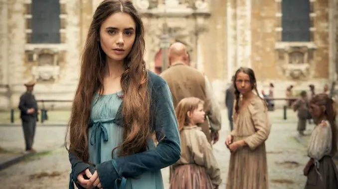 Lily Collins in Les Miserables