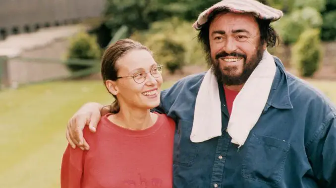 Nicoletta Mantovani mit Luciano Pavarotti