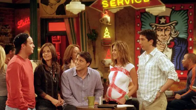 Jennifer Aniston, Courteney Cox, Lisa Kudrow, Matt LeBlanc, Matthew Perry und David Schwimmer in Friends