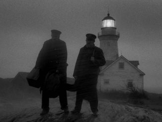 Der Leuchtturm: Thomas Wake (Willem Dafoe) und Ephraim Winslow (Robert Pattinson) im Sturm