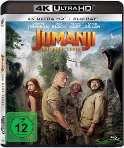 Jumanji: The Next Level - 4K UHD Blu-ray Cover