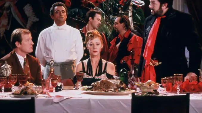 Helen Mirren, Michael Gambon, Richard Bohringer und Alan Howard in Der Koch, der Dieb, seine Frau und ihr Liebhaber