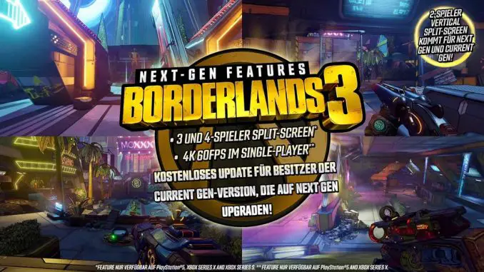 Borderlands 3: Next-Gen-Features