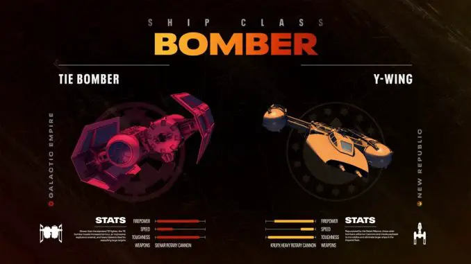 Star Wars: Squadrons - Schiffsklasse Bomber