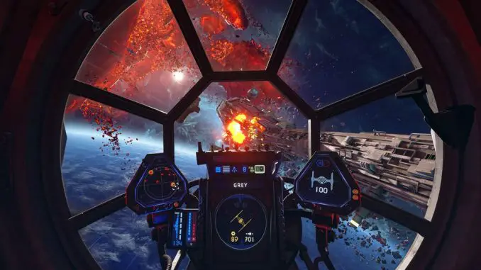 Star Wars: Squadrons - Tie Fighter in Aktion
