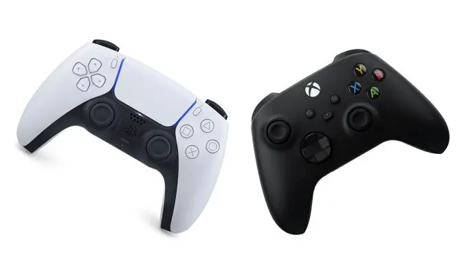 PS5 DualSense- und Xbox Series XS-Controller