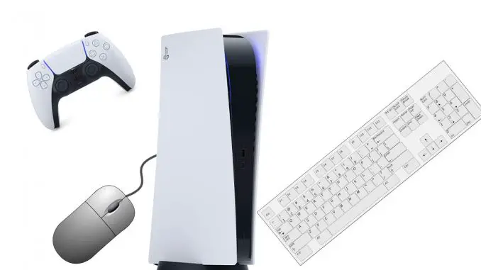 Die PS 5 kann auch mit Tastatur und Maus genutzt werden