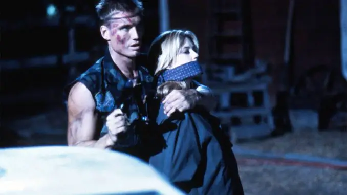 Dolph Lundgren und Allie Walker in Universal Soldier