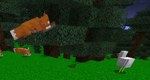 Ein Fuchs in Minecraft