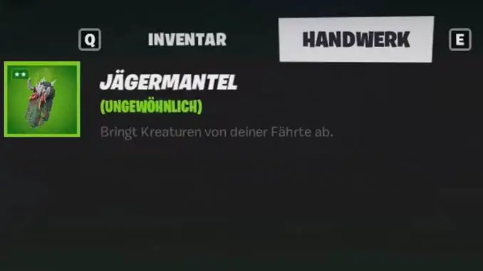 Fortnite: Season 6 -Jägermantel