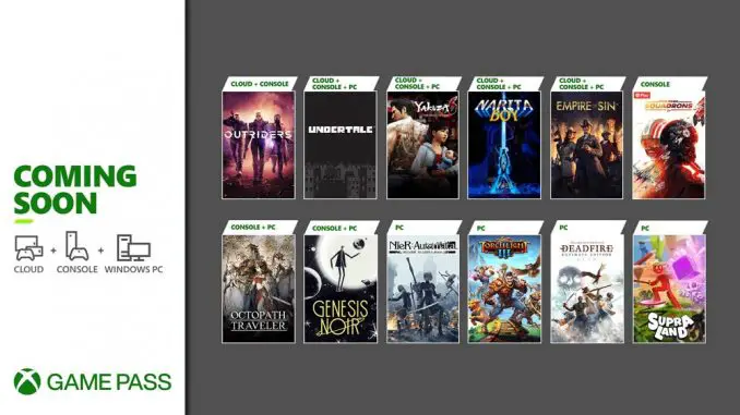 Xbox Game Pass: weitere Highlights im März 2021