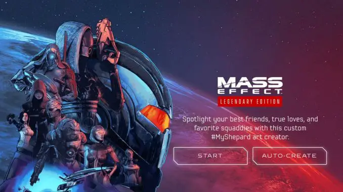 Mass Effect Legendary Edition: Web-Oberfläche für eigene Key Art