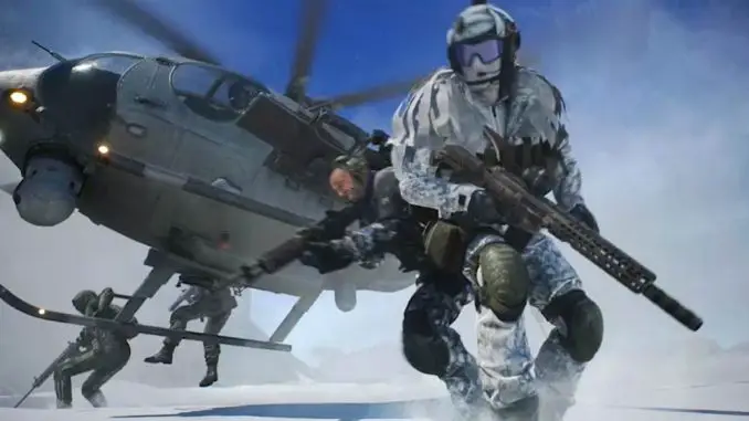 Battlefield 2042 - Soldaten springen aus einem Helikopter