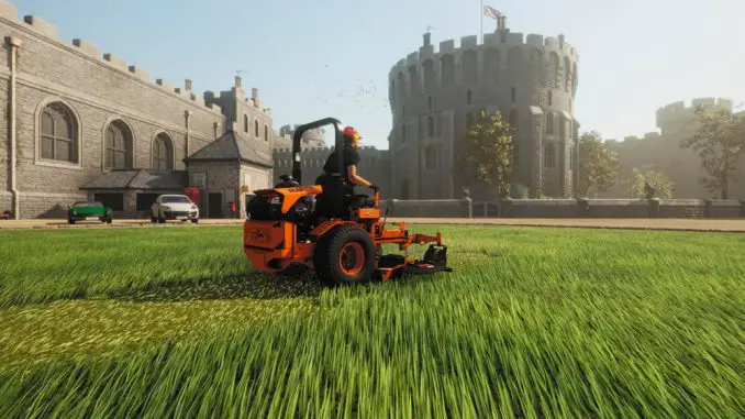 Lawn Mowing Simulator - Rasenmähen beim Herrschaftshaus