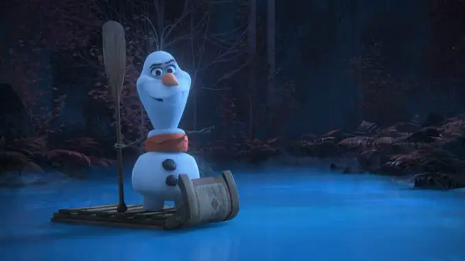 Olaf mit Schlitten